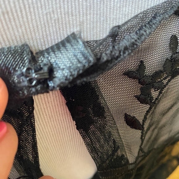 Alfred Sung Black Lace Embroidered Long Sleeve Formal Sheath Evening Dress Women - Picture 10 of 15